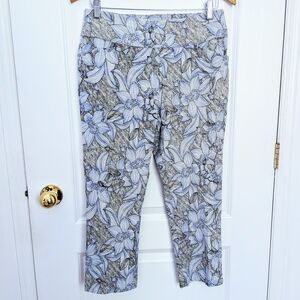 Jules & Leopold Pull On Capri Floral Print #47